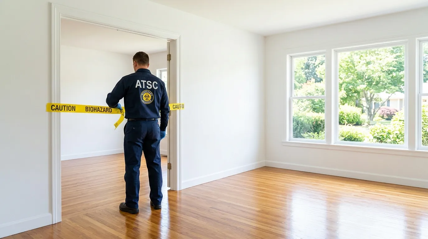Certified biohazard cleanup crew performing Decomposition Cleanup in West Richland